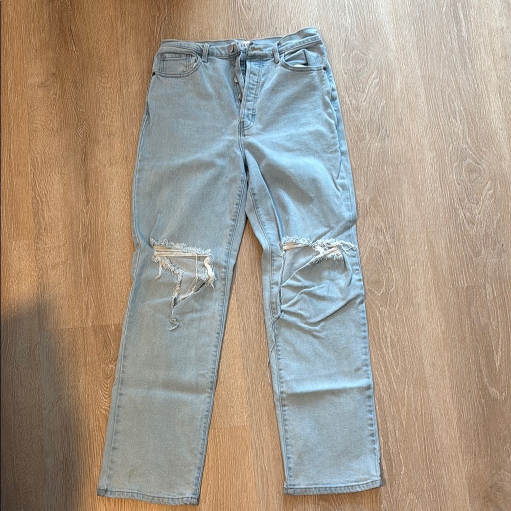 Light Blue Distressed Jeans